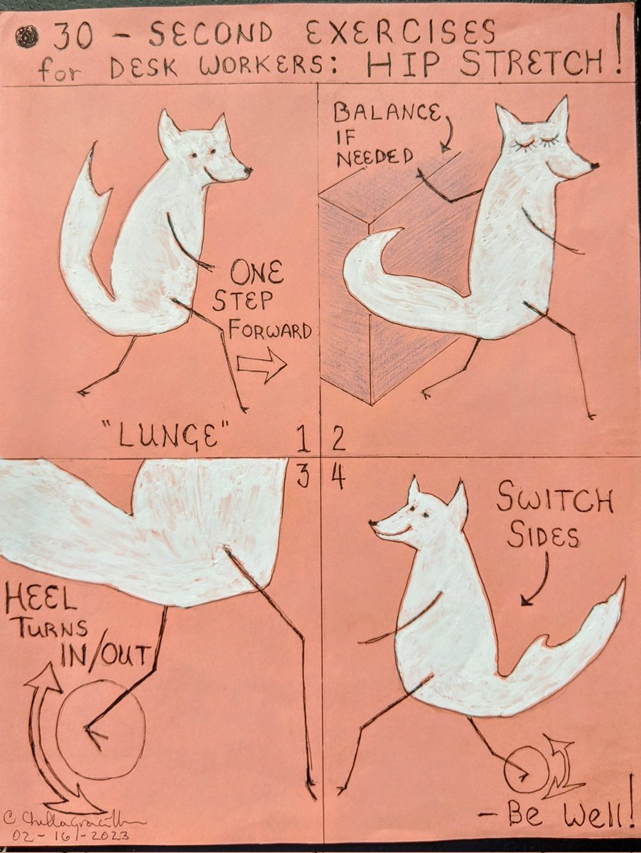 ChellaGracilla's tweet photo. Take a break from typing and try Not - Marley's hip stretch! #Ship30for30 #Exercise. #DeskWorker https://t.co/7FEmpHpZy9