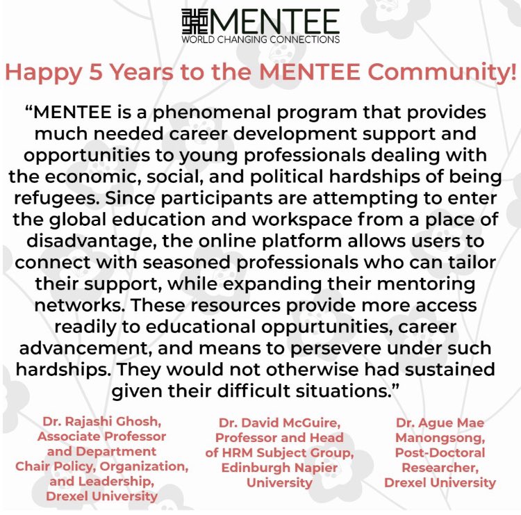 MENTEE Global tweet media