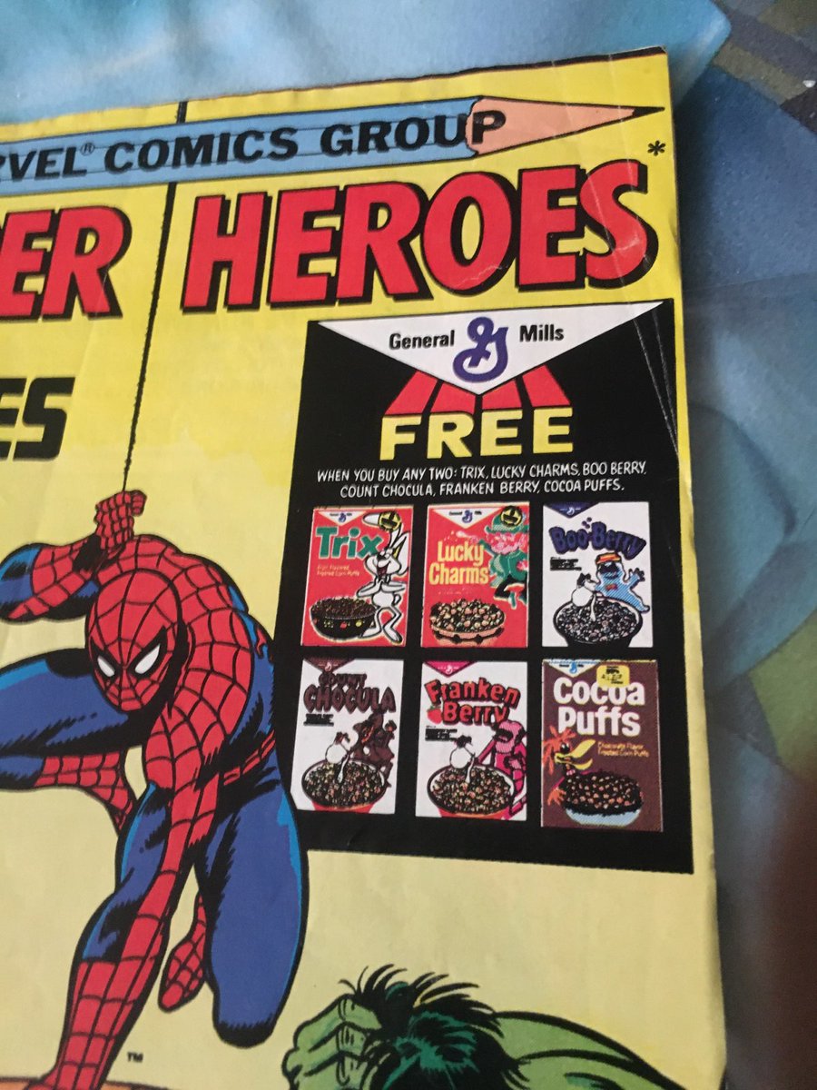 1979 Marvel Comics free with purchase comic that has crosswords, word searches, etc. #marvelcomics #Hulk #Spiderman #GeneralMills #Bronzeagecomics #CountChocula