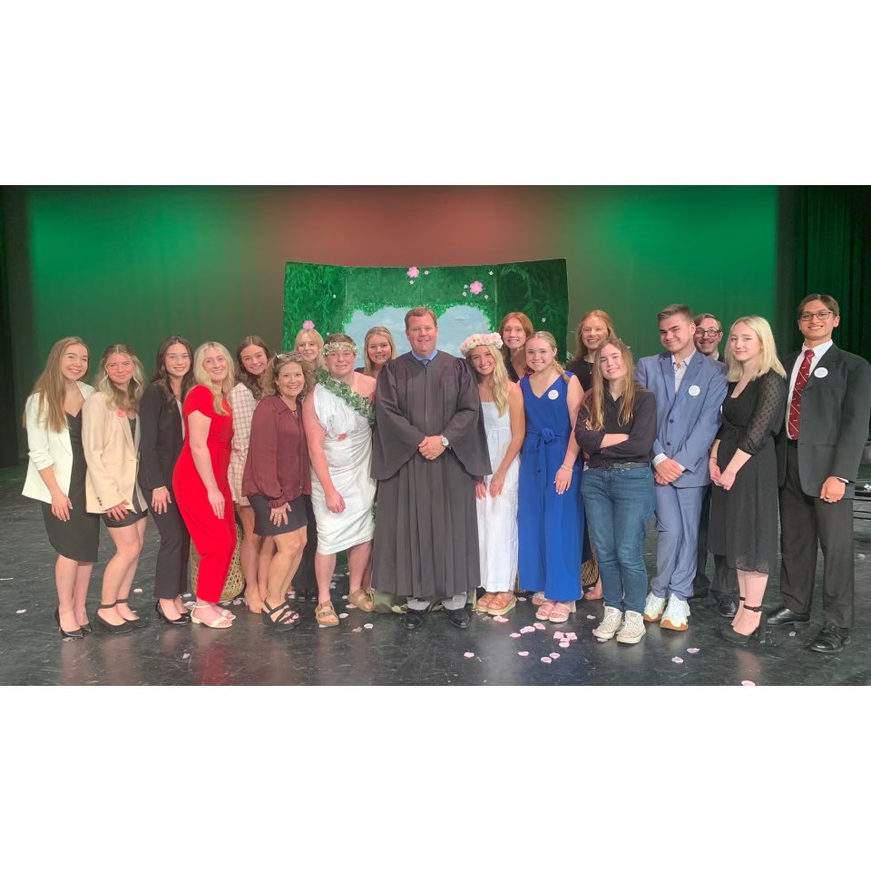 Cullman_Courts's tweet photo. District Judges Rusty Turner &amp; Chad Floyd &amp; Circuit Judge Greg Nicholas presided over the Paradise Lost trials at Cullman High School this week. Incredible presentations by the students and another great job by English instructor Denise Burroughs! https://t.co/8ggkmGcuFf