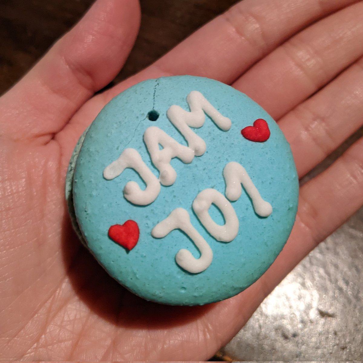 stanpinkberry's tweet photo. that mcd cookies remind me of last year #SydJAM's gathering for JO1's debut anniversary where we had macarons ๐๐ (borrowing the 2nd image ๐๐ปโโ๏ธ) https://t.co/zPedoSNjFG