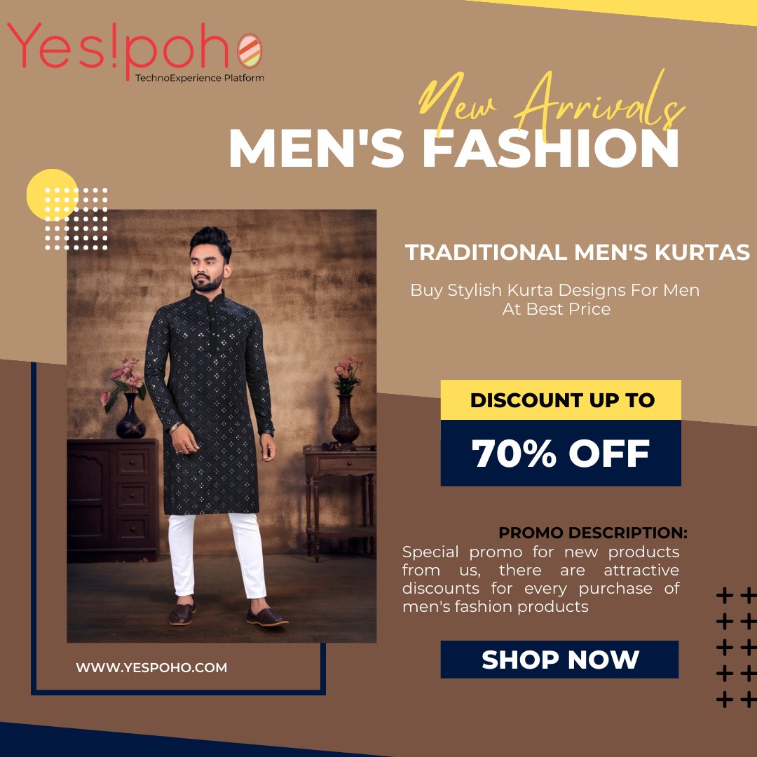 Yespoho's tweet photo. Checkout our new collection of Men's Kurta, hurry up and grab the deal now

#men #menfashion #classickurta #westernwear #traditionalwear #menkurta #menkurtapyjama #mensuits #yespoho #india #technoplatform #trending #instagram #facebook #instagood #latest #latestfashion https://t.co/bidTL5ssV1