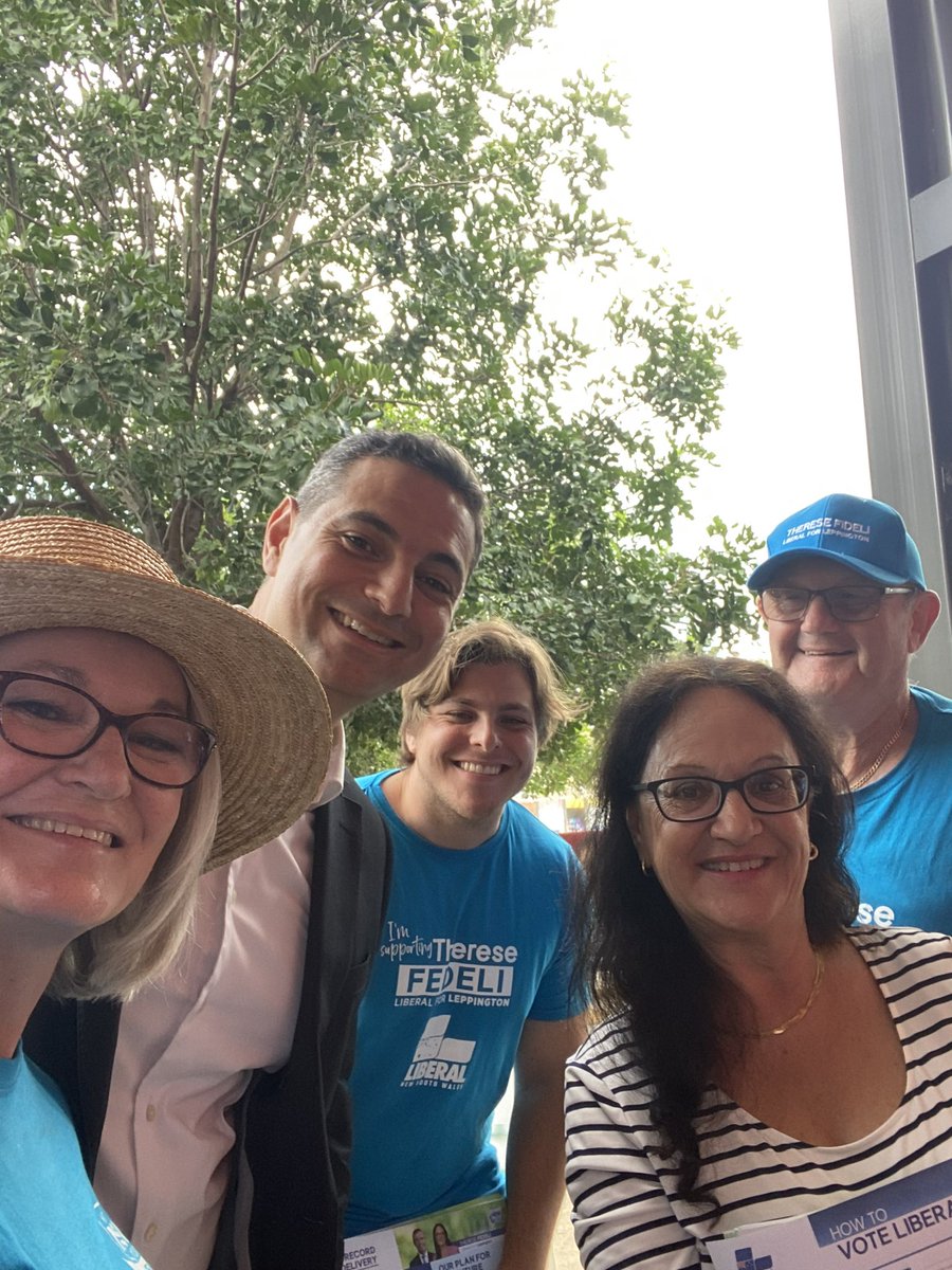 AMacDonaldMLC's tweet photo. Smiles all round as Ned, Mayor of Liverpool Council joined Therese Fedeli - LIberal for Leppington on prepoll today. #keepNSWmovingforward. https://t.co/TPEr1d7bmf