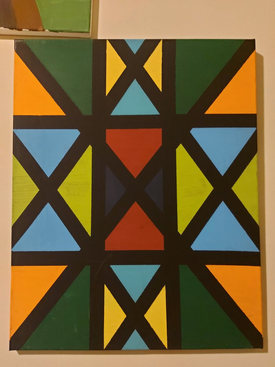 I just added a new item to my Ko-fi Shop! ko-fi.com/s/1a48e908f0 Acrylic Native Cubism Painting "20 X "16 $50.00