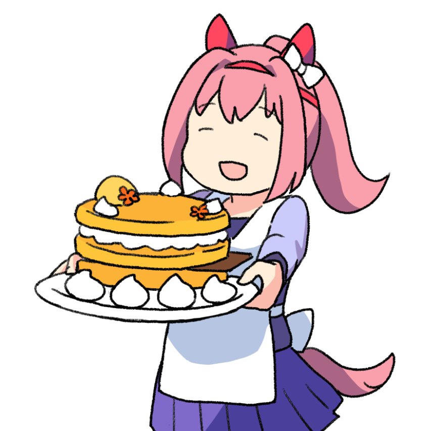 ハルウララ(ウマ娘) 「パンケーキがしんどくなって途中 」|大石オイルのイラスト