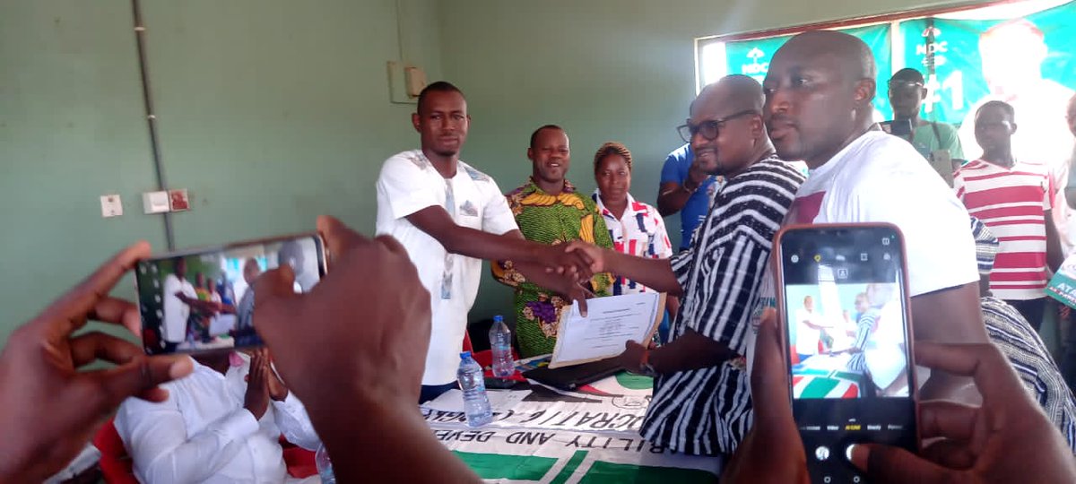 atayure's tweet photo. On Wednesday delegates of Chiana-Paga and my team (Team Abirigo) led me to the NDC party office in Paga, capital of Kassena-Nankana West District to file my nomination forms to contest the parliamentary primaries. 
With God nothing becomes and obstacle- HE leads and we follow. https://t.co/ryTRhUiOSq