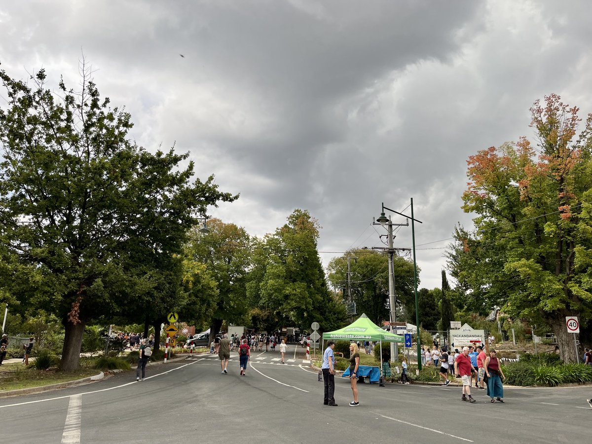 YackFolkFest's tweet photo. Music in the air and the streets are filling up. Ticket office is abuzz. Plenty of great food on offer. The sky is (once again) contemplating rain. And the final parade preparations are underway. Welcome back! #YFF23 https://t.co/3qrwxGIDIs