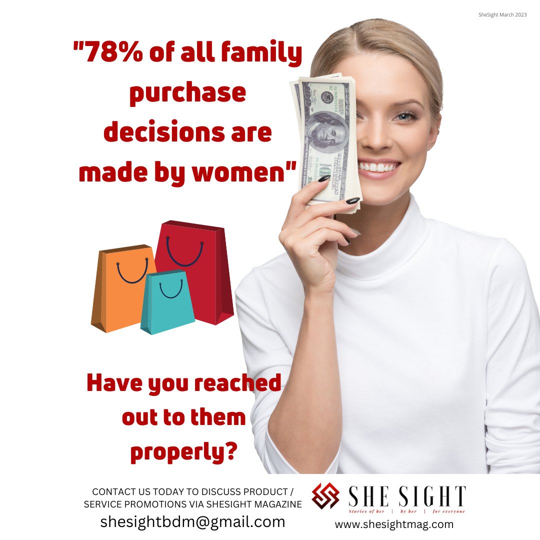 '78% of all family purchase decisions are made by women'!!
Click to read:shesightmag.com/shesight-march…
 #family #purchase #purchasenow #familywellness #life #fairtrade #consciousconsumer #ethicalshopping #familyoffour #decisions #decisionsdecisions #confidentdecisions  #SheSight