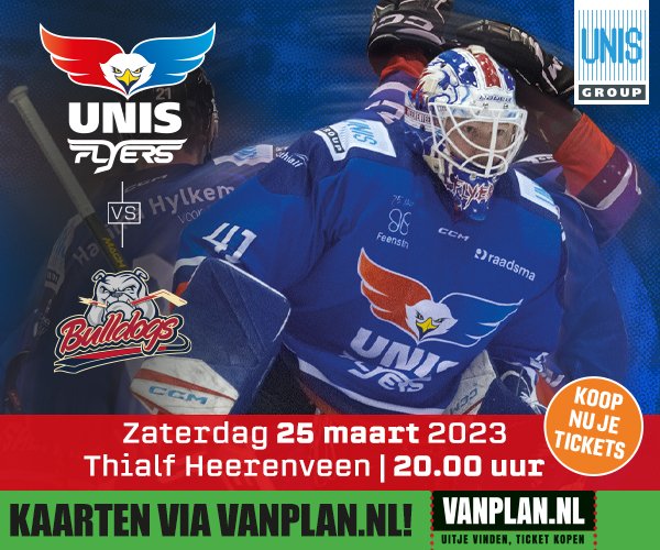 🦅 Jouw steun is nodig morgenavond. Heb jij je tickets voor Game 4 in de finale al gescoord?

➡️ unisflyers.nl/tickets/ticket/

#iishockey #heerenveen #zaterdag #finals #playoffs #letsgoflyers #standingstrong #hungryforhockey