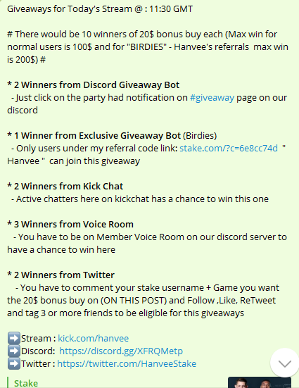 HanveeStake's tweet photo. Giveaways for Today's Stream @ : 11:30 GMT

➡️Stream : https://t.co/cIFHR68vGy
➡️Discord:  https://t.co/Rkjm6hvLjw
➡️Twitter : https://t.co/ea5Z7igQQP

referral code link: https://t.co/rtwNoQxik4 " code : Hanvee "

Follow / RT and tag 3 or more friends
#kicklive #streaming #stake https://t.co/5hc77LS4PV