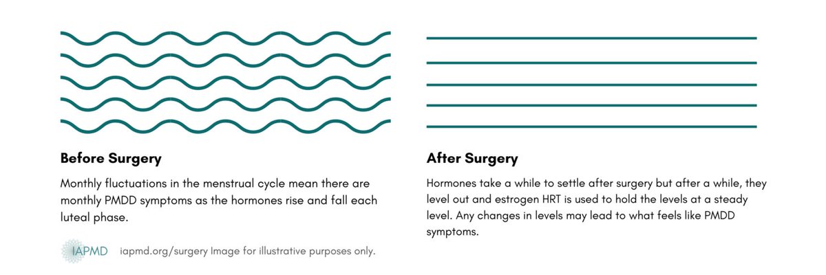 MenoCollect's tweet image. Where perimenopause collides with emerging or worsening PME/PMDD treatment may include chimcal or surgical menopause. Here&apos;s a super helpful resource on #premenstrual disorders &amp;amp; #menopause from trusted advisors @drhannahshort @IAPMDglobal