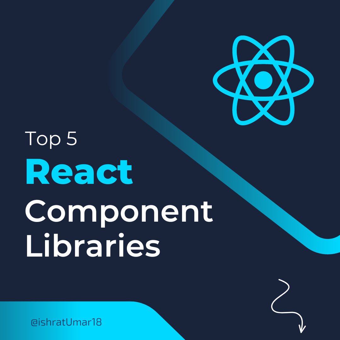 Top 5 React Component Libraries🎯 A thread↓ - المسلسل من Ishrat ...