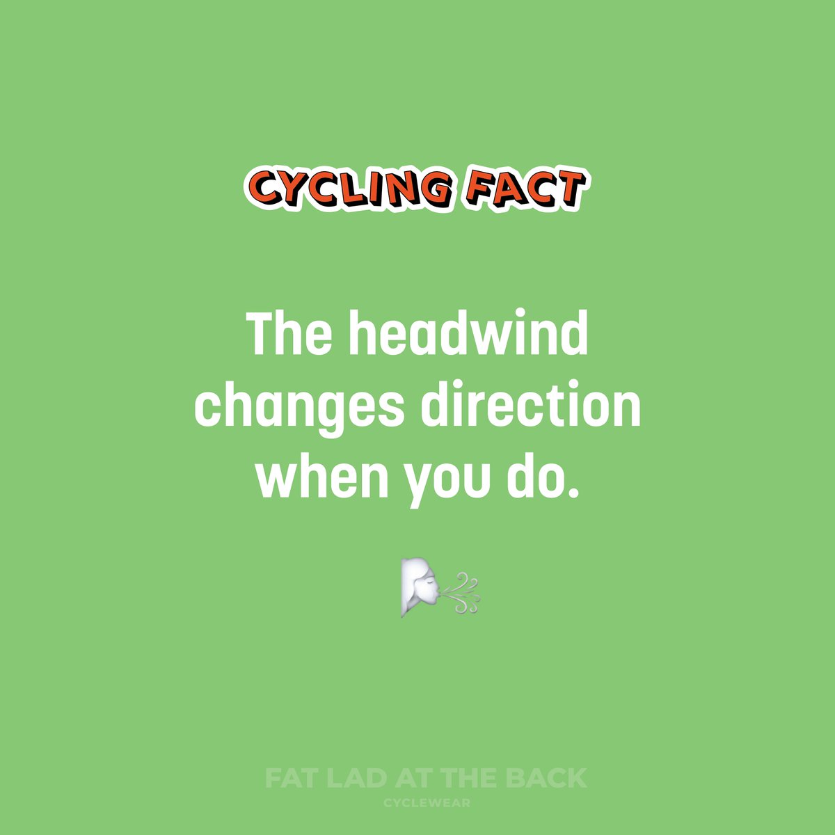 And it's so bloody frustrating 😡

#fatladattheback #FLAB #cyclingfacts #cyclingfunfacts #cycling #cyclinglifestyle #plussizecyclewear #instacycling #cyclingfun