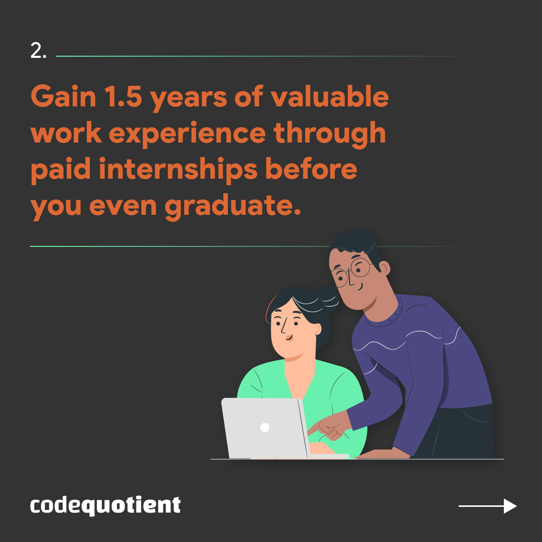 CodeQuotient's tweet image. Kickstart your career in software engineering with work experience under your belt before you graduate.
Join CodeQuotient&apos;s Software Engineering Program [CQ-SEP] today at: codequotient.com/cq-sep
Limited seats available.

#CodeQuotient #CQSEP #SoftwareEngineeringProgram