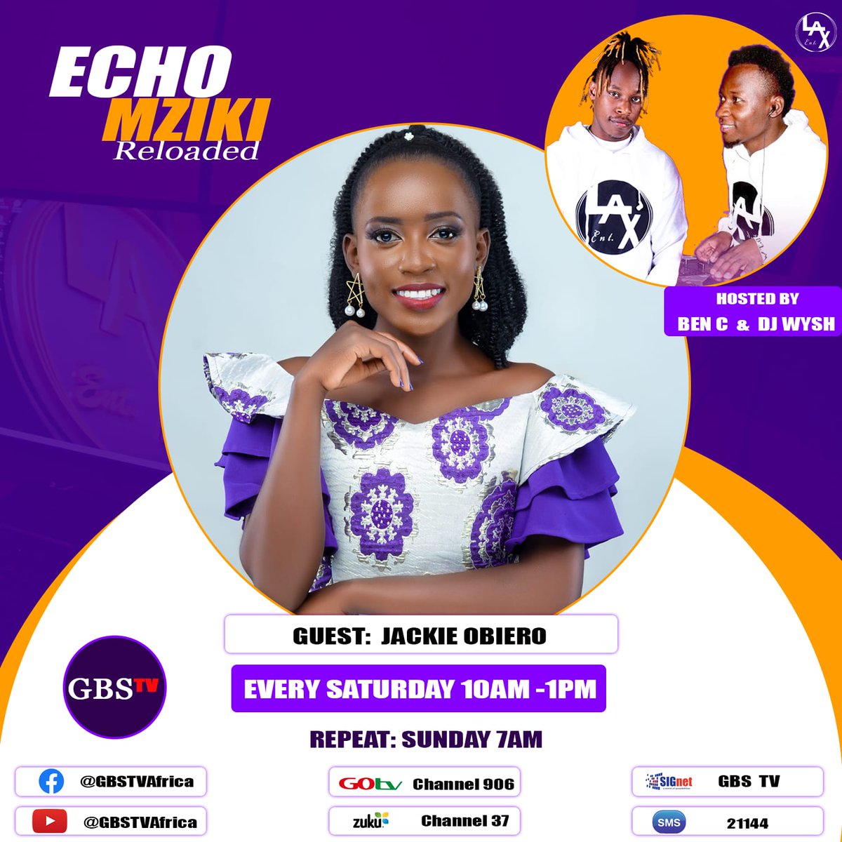 Happening This Saturday <a href="/GBSTvKenya/">GBS TV Africa</a>   #Echo  from 11am to 1pm catch powerful gospel minister <a href="/Jackie/">Jackie Adkins</a> M Obiero 
youtu.be/7X0mZbdrlQU
#hakunausilowezaexperience
#ItsRevivalTime
#Fanikishatalanta