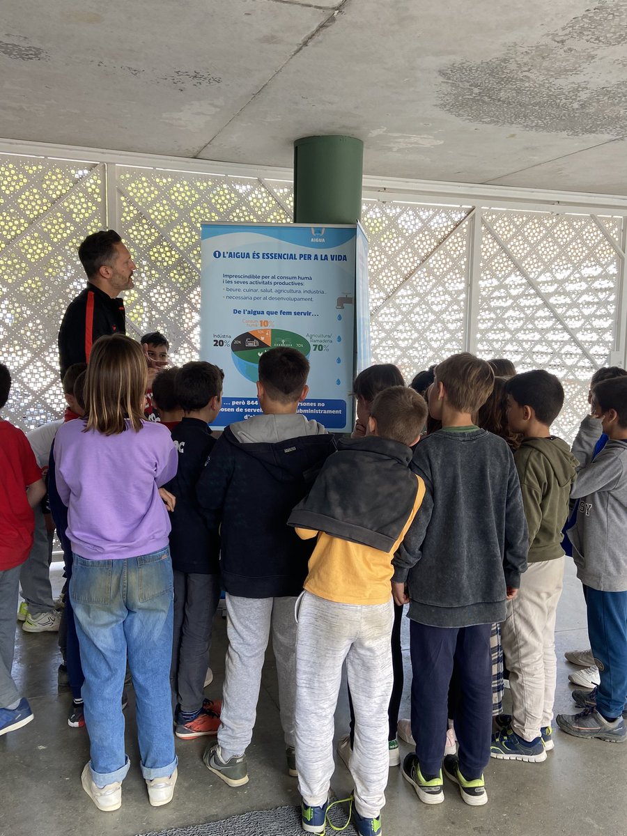 eAbelFerrater's tweet photo. Durant tota la setmana hem tingut l’exposició mòbil sobre l’aigua de @mansunides_tgn Estem vivint un temps de sequera molt important, cal conscienciar-nos entre totes i tots i fer-ne un bon ús. #ods #diamundialdelaigua @educaciocat @se_baixcamp https://t.co/gmaoH86k61