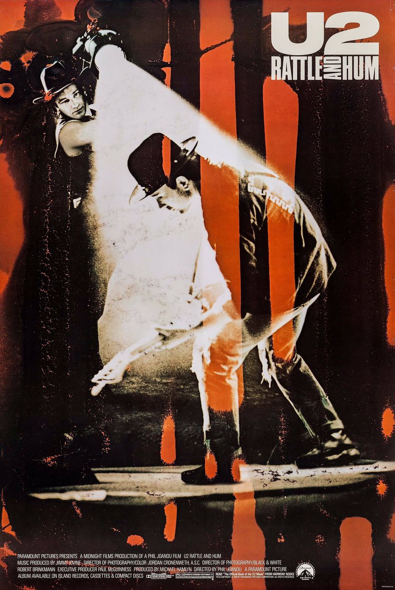 rsadovski's tweet photo. Da série “filmes que basicamente só eu acho incríveis”
# 374 ‘U2: Rattle and Hum’, de Phil Joanou, com Bono, The Edge, Adam Clayton e Larry Mullen Jr.
#filmesincriveisdosadovski
#u2rattleandhum https://t.co/EEOxornfR5