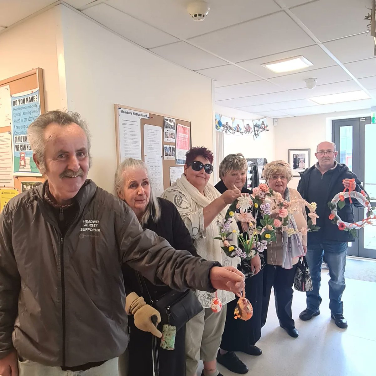 The members have been busy making Easter decorations during their time in the Arts and Crafts group, which offers therapeutic benefits for increased focus ,hand/eye co-ordination, reducing anxiety levels and a greater sense of feeling relaxed.#braininjurycharity