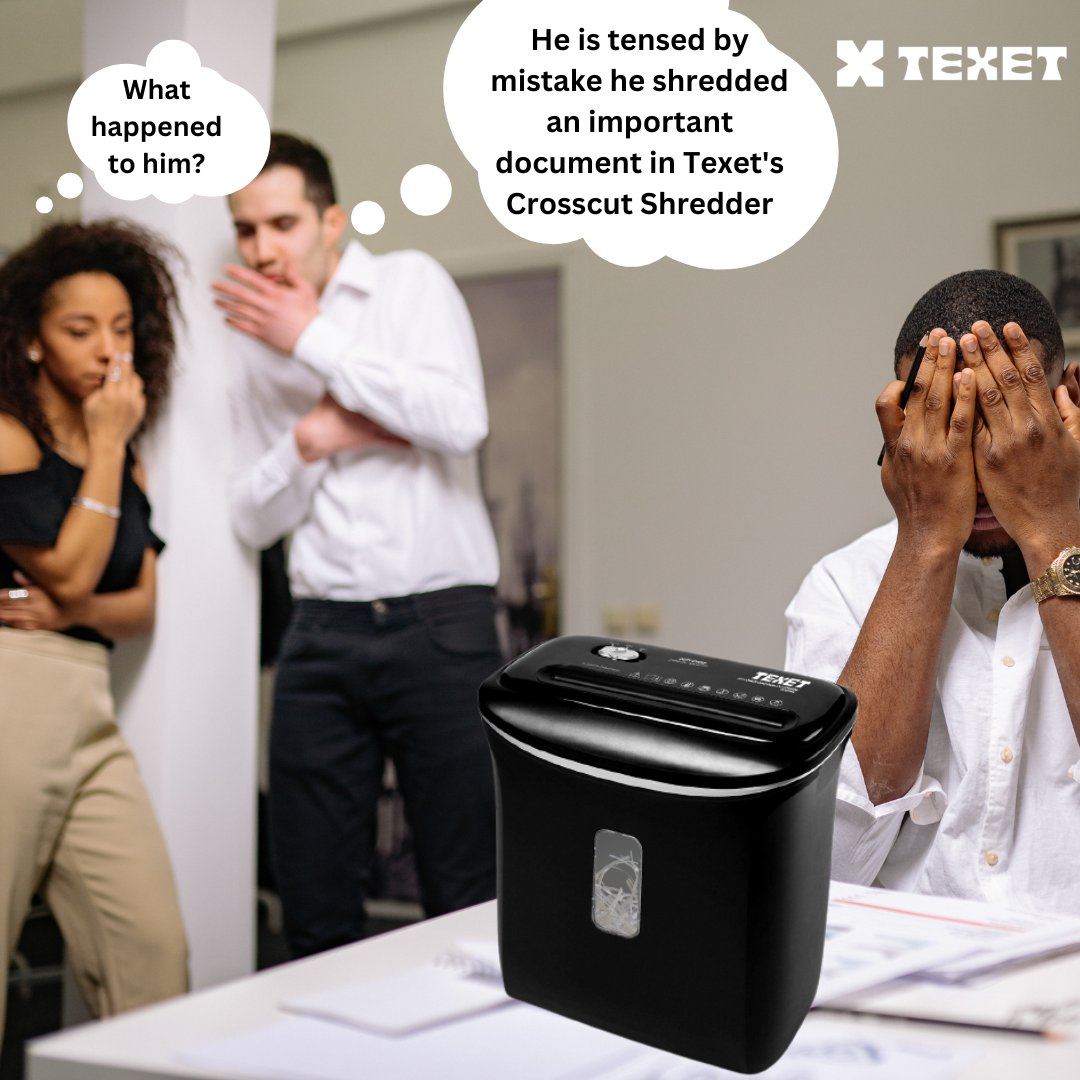 HIGH SECURITY SHREDDING?
No worries Texet has got a solution for you. Texet Cross Cut Shredder is now trending on @Flipkart at just ₹2699.
Hurry Up! #office #documents #papershredder #papershredding #officestationery #shred #shredding #recycling #sale  #confidential #ecofriendly