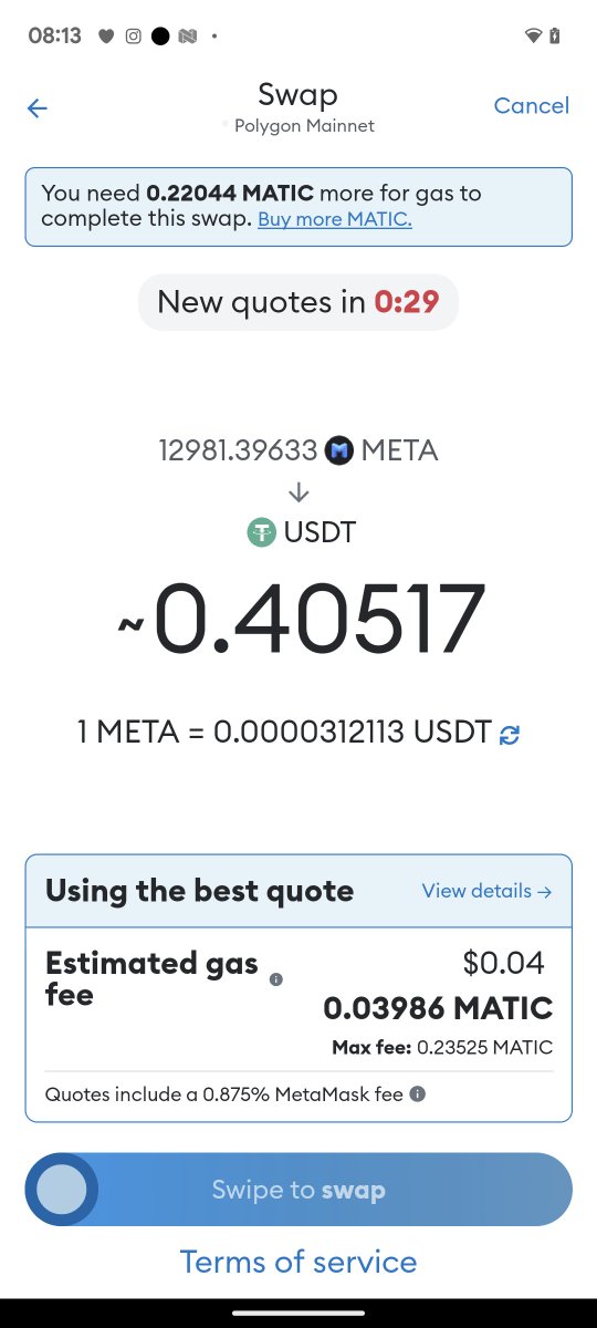 MYGBIT1's tweet photo. https://t.co/vnYteAdWgk
#ABCmeta airdrop,
don't miss this opportunity.
Connect the wallet and start accumulating #METAtoken immediately and for free, immediately exchangeable 💵
#airdrop #FREE https://t.co/MRMGQElUCw