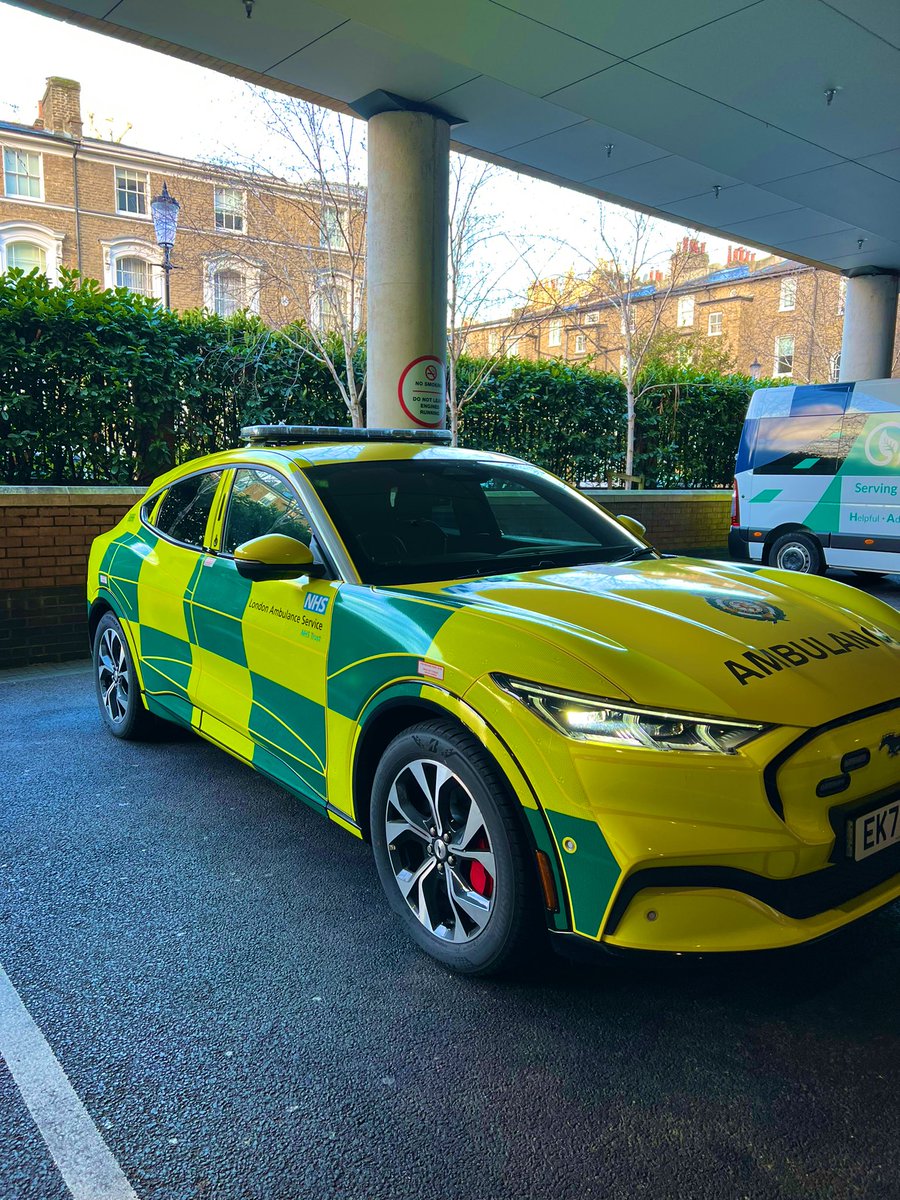 Emily (@em_bulance) on Twitter photo How great do the new <a href="/Ldn_Ambulance/">London Ambulance Service</a> all electric Mustangs look?! I’m being let loose on one today 💥 How great do the new <a href="/Ldn_Ambulance/">London Ambulance Service</a> all electric Mustangs look?! I’m being let loose on one today 💥