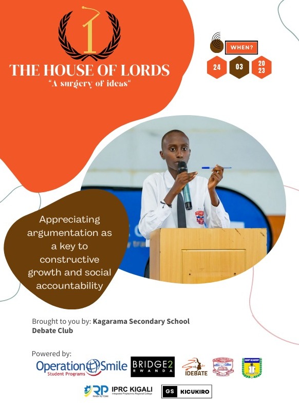 To the best of engaging students in  *#Leadership #Adivocacy #Service and #Education* ....  This  Debate Competition at KAGARAMA High School is going to make them understand Health care accessibility and #cleft lips and #cleft palate surgery especially in rural area.