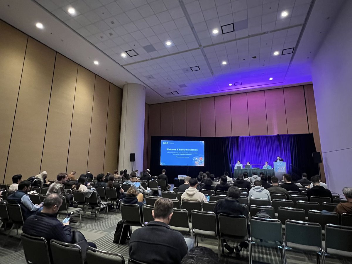 ThunderFireUX's tweet image. ThunderFire UX&apos;s Data Mining Engineer Shun Bao &amp;amp; UX Research Manager Xinhui Zhang presented &quot;Moving the Needle: Microtalks on Data-Backed Design Changes&quot; at @Official_GDC.
So many audience today, thanks everyone for coming!💜💜💜
#GDC23 #Microtalks