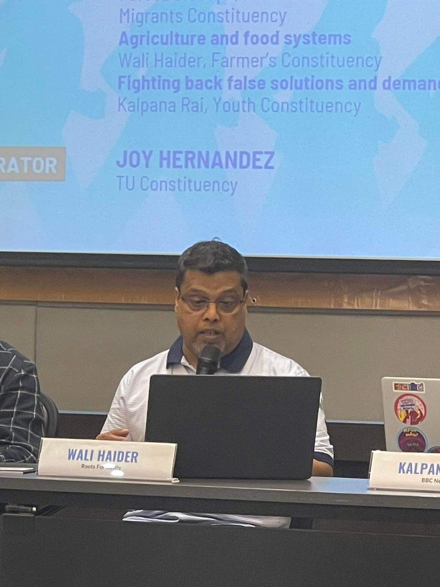 AP_RCEM's tweet image. Wali Haider sharing the struggles and stories of #farmers in fighting back systemic oppressions. | #APPFSD2023
#DevelopmentJusticeNow