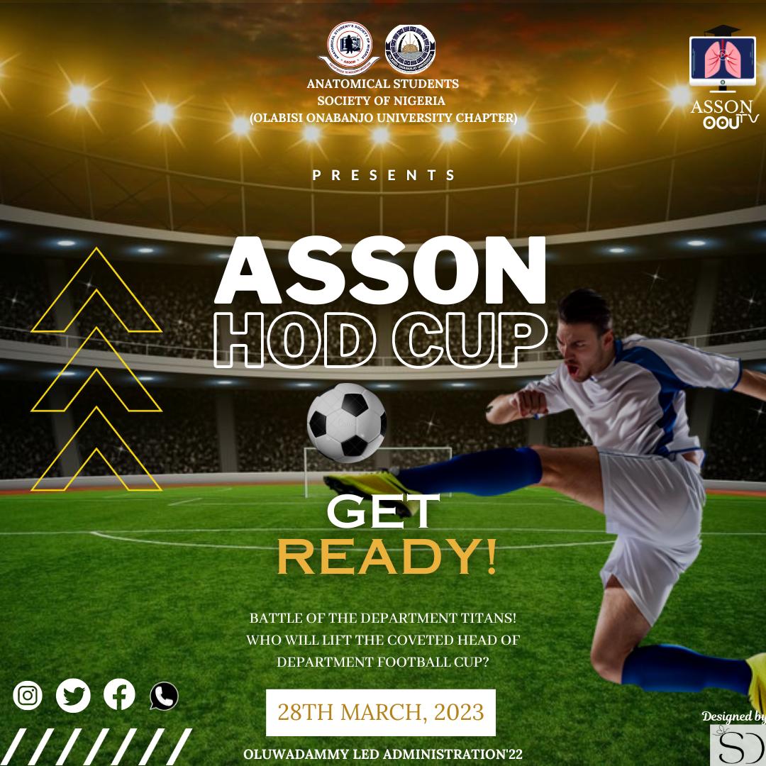 oou_asson7's tweet photo. The much anticipated ASSON HOD Cup is finally here🤩🤩
Get your boots laced ballers because it’s going to be a tough one ⚽️🏆🔥
#assonweek’23
#Oluwadammyledadministration’22 #assonoou #oachs #oou https://t.co/lVjQ9Pq8A3