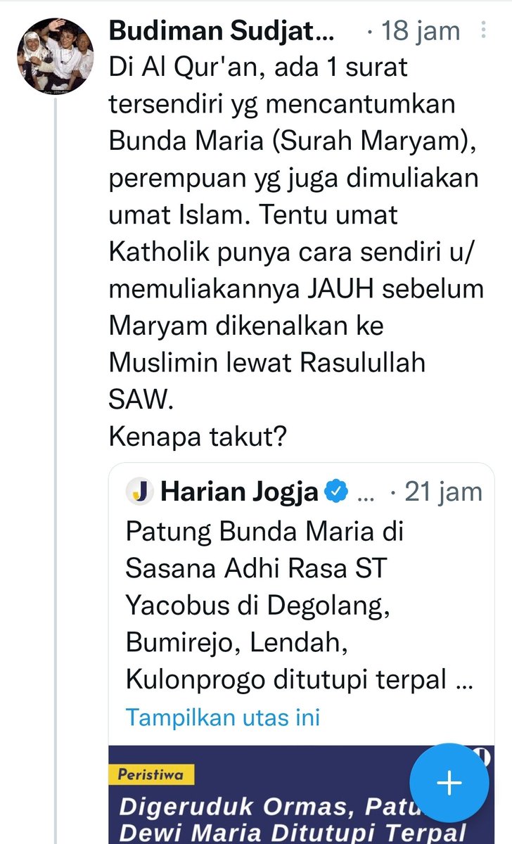 pullaila_ali's tweet photo. @budimandjatmiko Blunder berarti kamu termasuk orang yg jahat tidak cari info lebih dulu sudah sikut sana sini. https://t.co/XbzSJ3VyEw