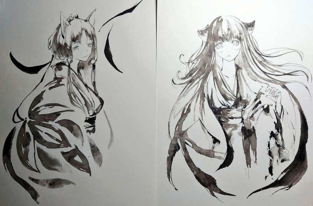 QJACK9's tweet photo. 追加で描きました！
色紙はアフター用　玉ねぎ先生に書いて貰った文字印押したった！

これらはもぅスキャンしてないので
本当に売れたら終わりっす！
この写真だけっす https://t.co/l9C6VaFWZK