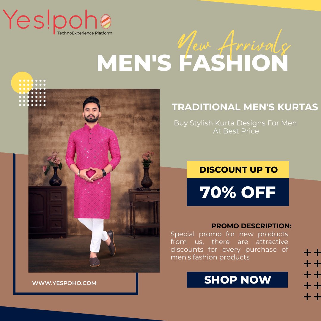 Yespoho's tweet photo. Checkout our new collection of Men's Kurta, hurry up and grab the deal now

#men #menfashion #classickurta #westernwear #traditionalwear #menkurta #menkurtapyjama #mensuits #yespoho #india #technoplatform #trending #instagram #facebook #instagood #latest #latestfashion https://t.co/bidTL5ssV1