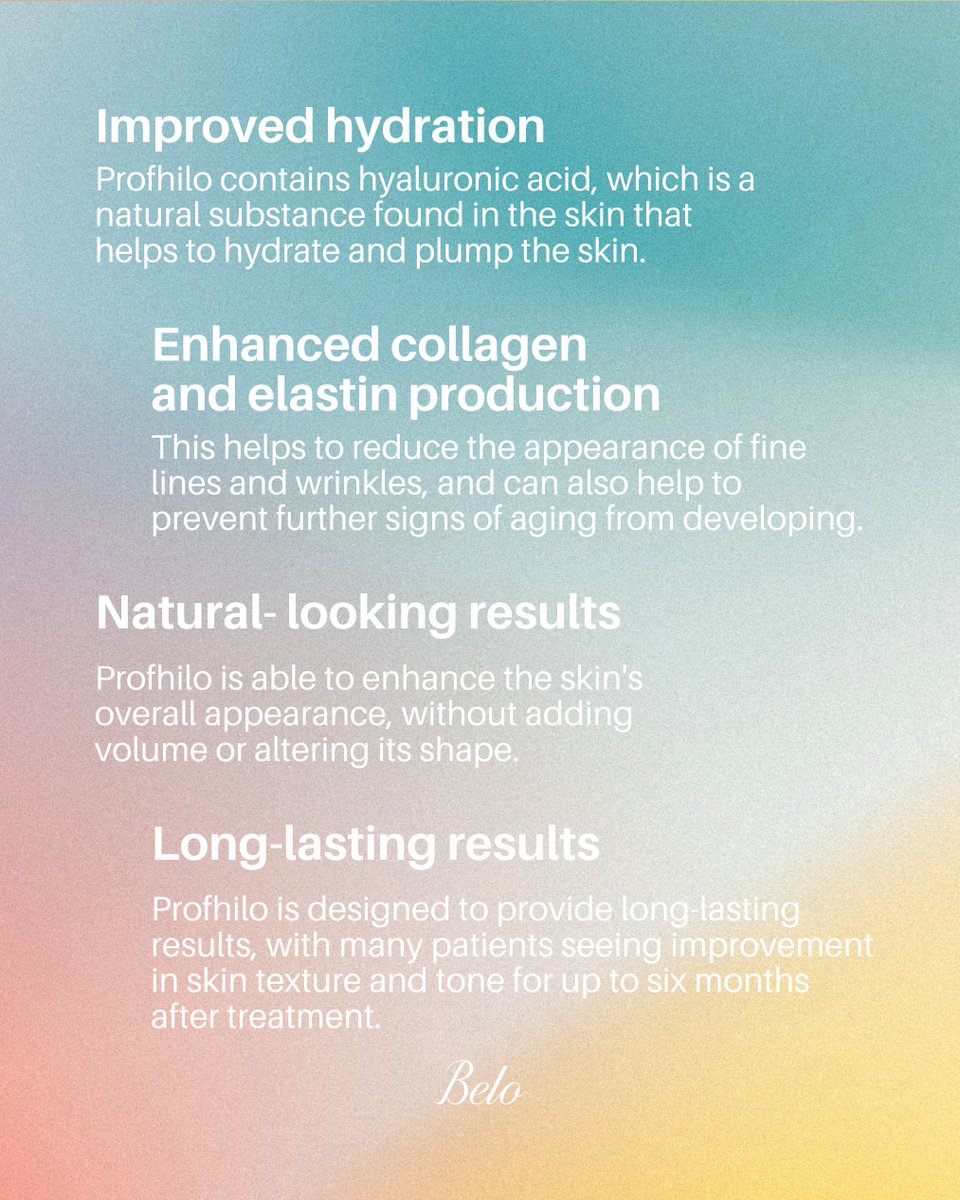 Meet Belo's newest beauty booster, Profhilo® ✨ Swipe to learn more!

'Profhilo® not only boosts and hydrates skin, but also repairs aging and sagging tissue.' - Dr. Vicki Belo

Read up at bit.ly/BeloProfhilo! 💜 #BeloProfhilo