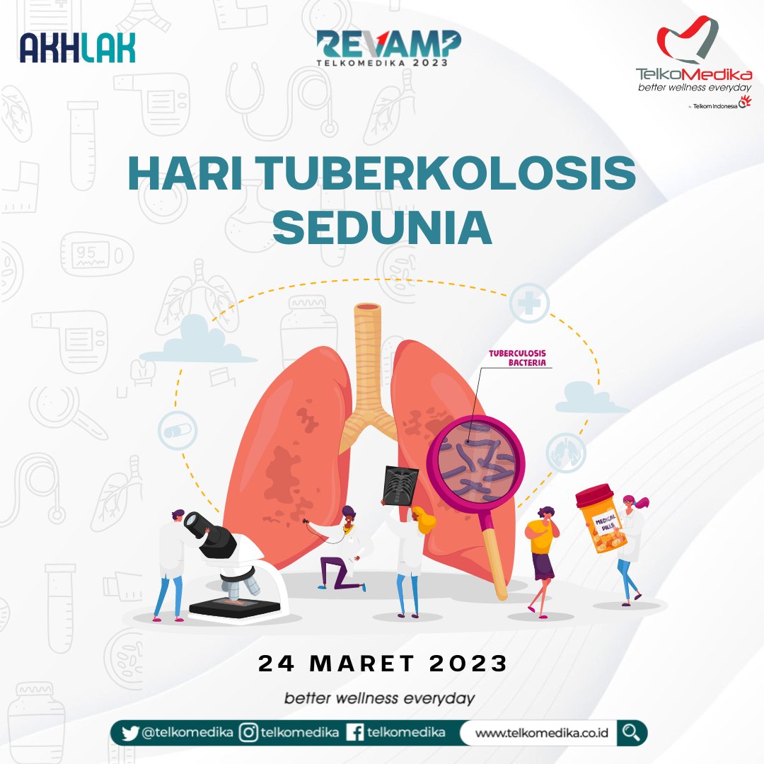 TelkoMedika's tweet photo. Peringati Hari Tuberkulosis Sedunia dengan menjadi pahlawan kesehatan! Bergabunglah dalam kampanye #WorldTBDay bersama Telkomedika untuk mencegah penyebaran TB. #Telkomedika #StopTuberculosis https://t.co/wNwUJ9Jbuz