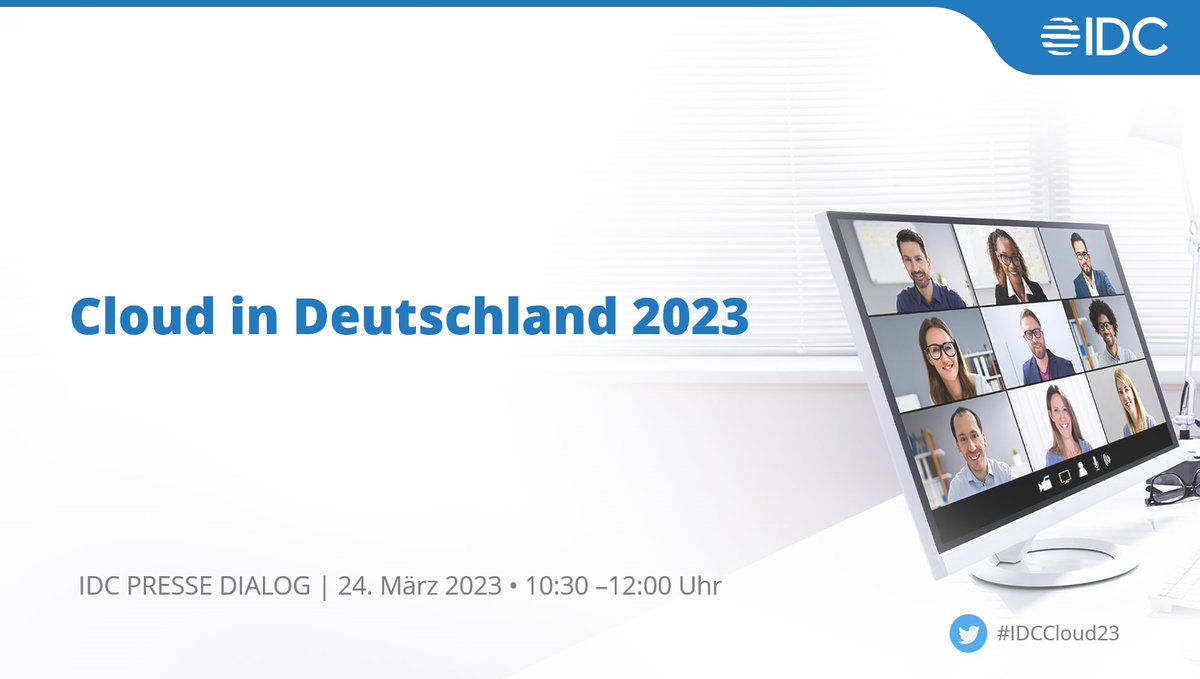 Hallo und guten Tag! Wir freuen uns, dass Sie heute dabei sind beim IDC Digital Presse Dialog zum Thema #Cloud in Deutschland. Wir legen gleich los! #idccloud23