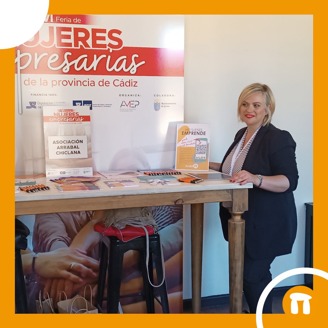 ArrabalAID's tweet photo. 🤝💡 Hasta el sábado Arrabal-AID tendrá un stand en la VI Feria de Mujeres Empresarias de la provincia de Cádiz, que se celebra en Jerez de la Frontera.
👉 Talleres, exposiciones, sesiones de networking… Si estás cerca, ¡anímate a venir!
@UCA_Emprende https://t.co/toApcLjGIF