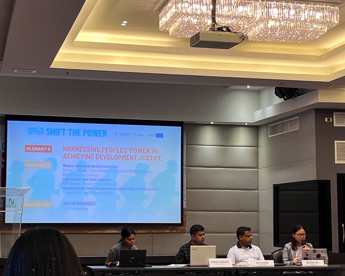 realityofaidAP's tweet image. Kalpana Rai of @BeijingBbc speaks on how CSOs are fighting back false solutions and demanding #climatejustice for the third plenary of #APPFSD2023.