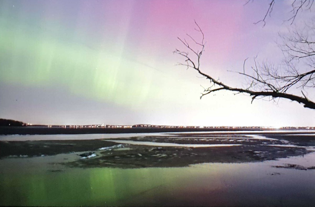 Northern lights are visible in Madison Wisconsin!! Pictures by our very own Abdullah and Ahmia!! 😍