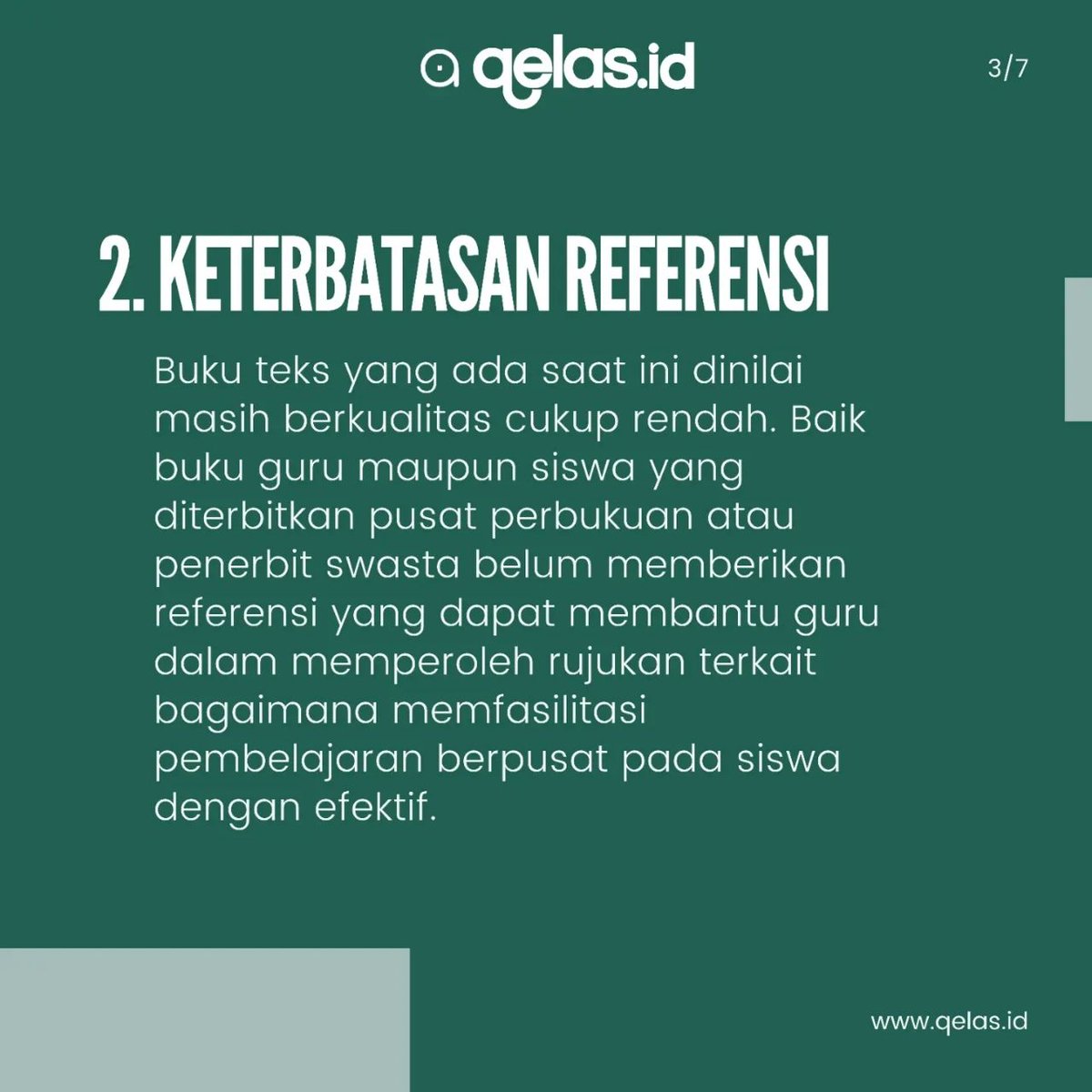 mulaidariguru's tweet photo. Hi Sobat qelas!
Jadi, pasti udah pada tahu kan kalau Program Merdeka Belajar tuh ga gampang buat dijalankan. Guru-guru sering ketemu berbagai kendala, tapi mereka tetep semangat juang dan berdedikasi tinggi buat pendidikan Indonesia yang lebih baik. https://t.co/NJ6ekAoy73