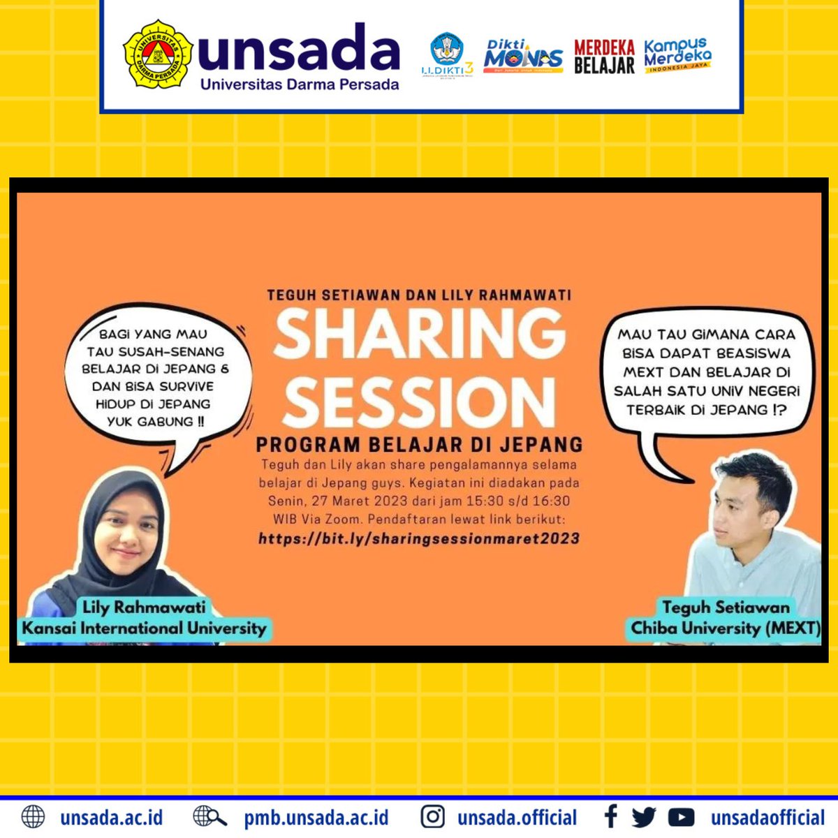 Universitas Darma Persada tweet media
