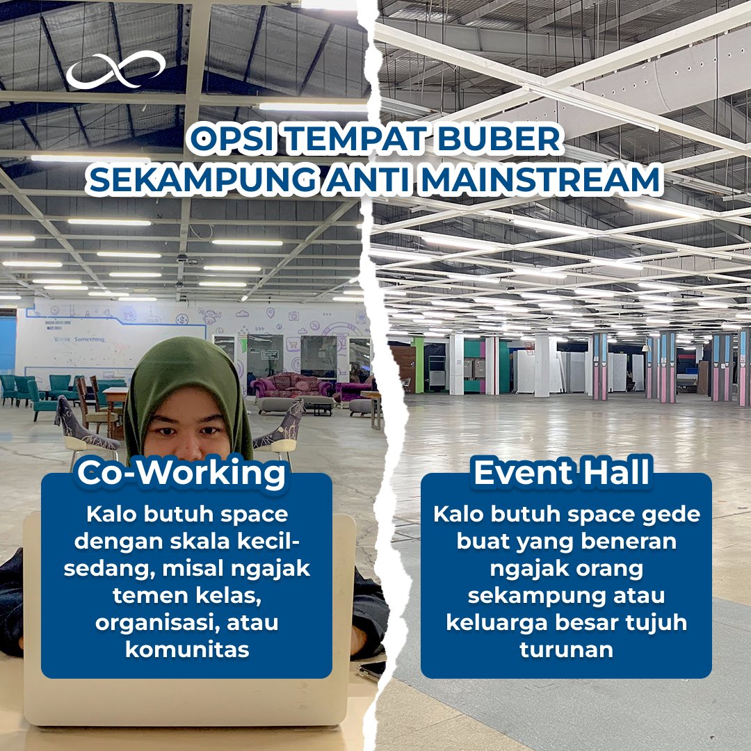 xperia_space's tweet photo. Udah ada jadwal bukber tapi belum dapet tempat? Dimana-mana udah full booking? 

Bukber di Xperia Space aja deh! Venuenya luas dan bebas pilih sesuai kebutuhanmu✨

Booking sekarang juga yuk🔥

#XperiaSpace #CollaborativeSpace https://t.co/UephMfdrhA