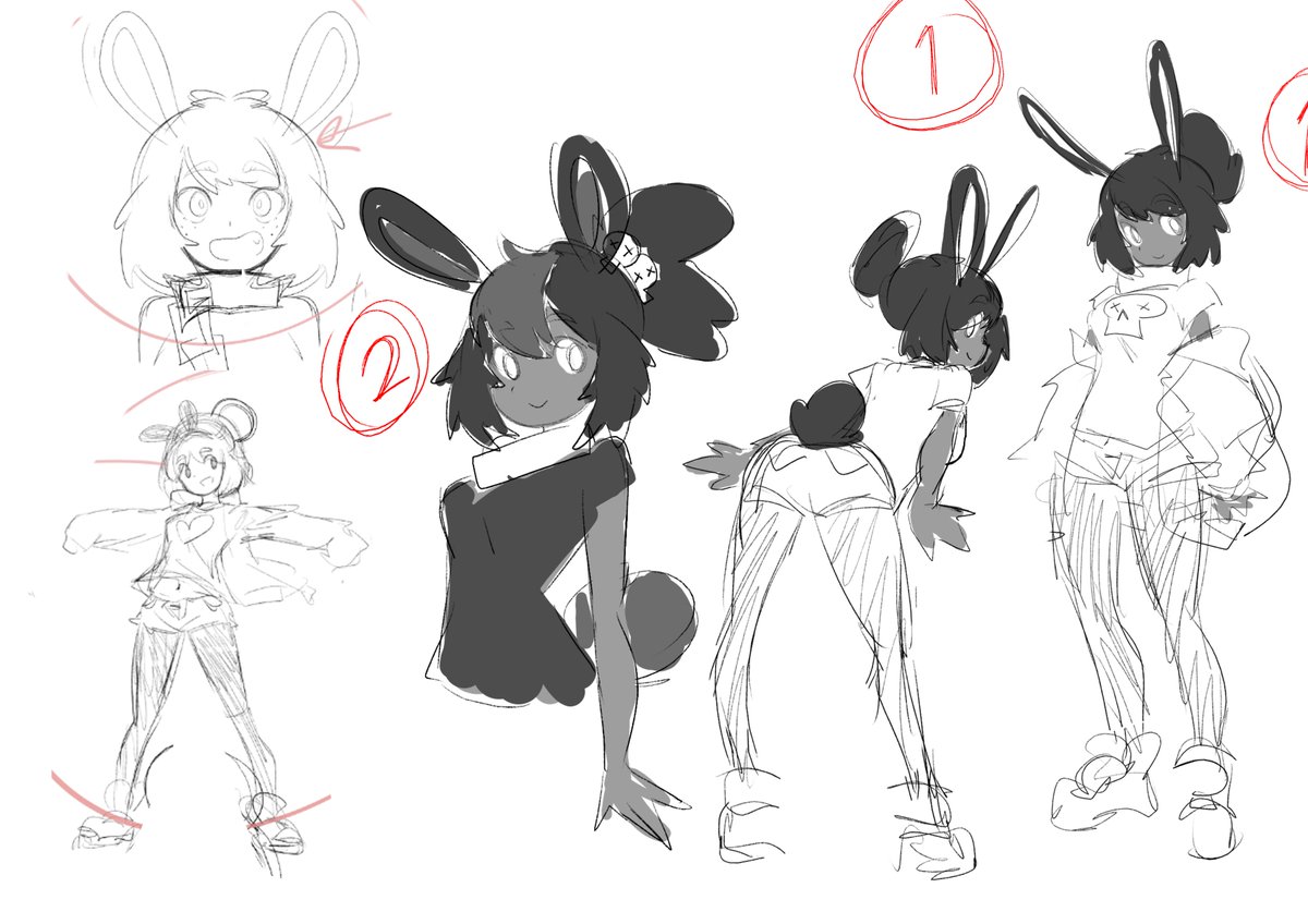 Bunny girl design explorations from TWO years ago...

i kinda like some of these, maybe i'll revisit this idea some other time 