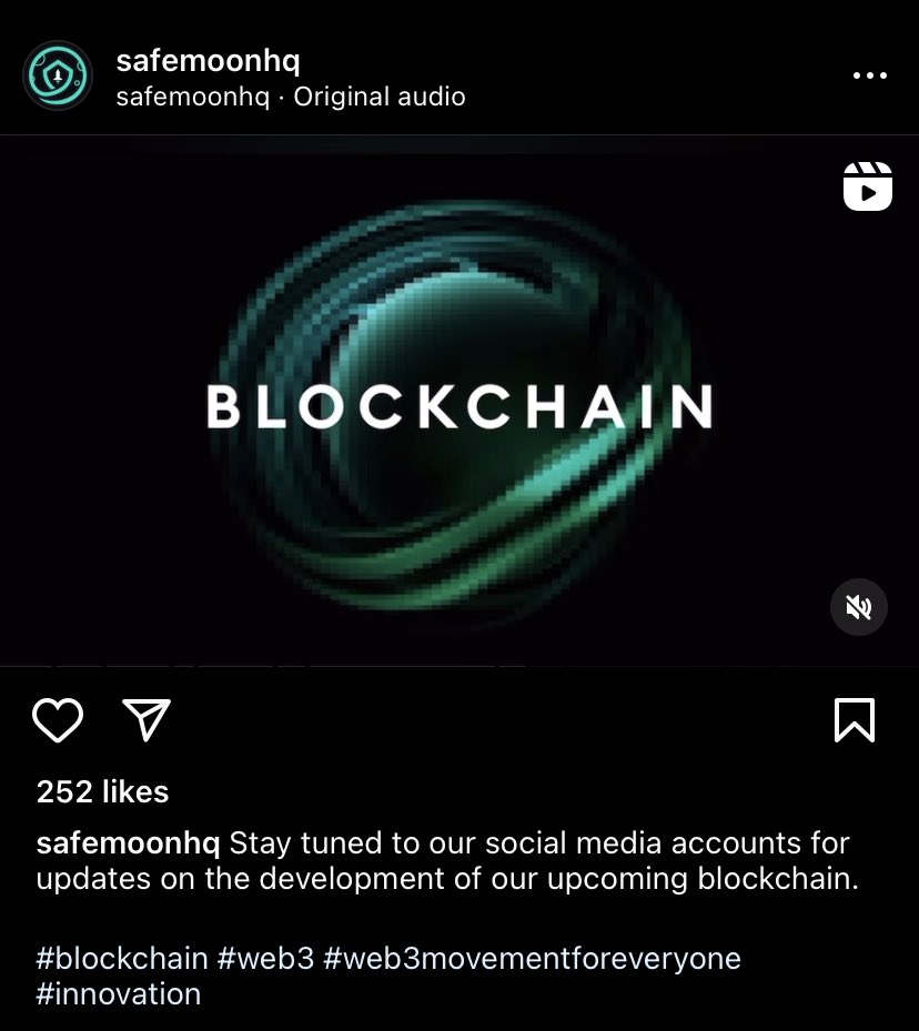 #SAFEMOONBLOCKCHAIN coming soon 👀

#SAFEMOON posted this via instagram 🚨🚀🌕
#SAFEMOONARMY 
#web3 
#innovation
