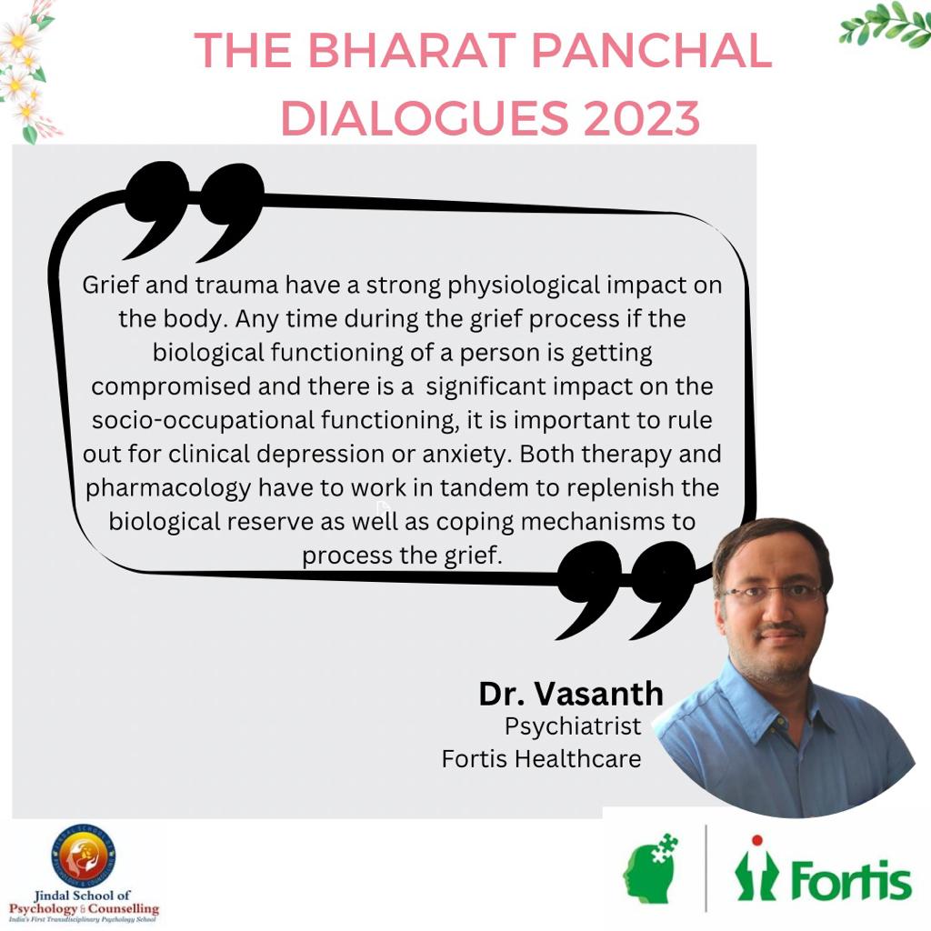 Day five
The Bharat Panchal Dialogues 2023 - An Online Mental Health Conference

<a href="/jspc_jgu/">Jindal School of Psychology & Counselling</a> <a href="/JindalGlobalUNI/">JGU</a> 
<a href="/fortis_hospital/">Fortis Healthcare</a> 
#mindspace 
<a href="/vasanthreng/">Dr Vasanth R 🇮🇳</a>