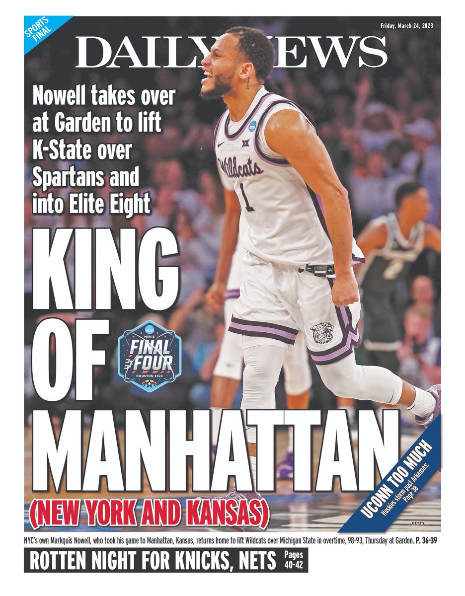 BackPageGuyNYDN's tweet photo. Here's our updated @nydnsports back page. @MarchMadnessMBB @KStateMBB @apse_sportmedia #NCAATournament 
https://t.co/Q8PtHedtUz https://t.co/mJMhC1FWNj