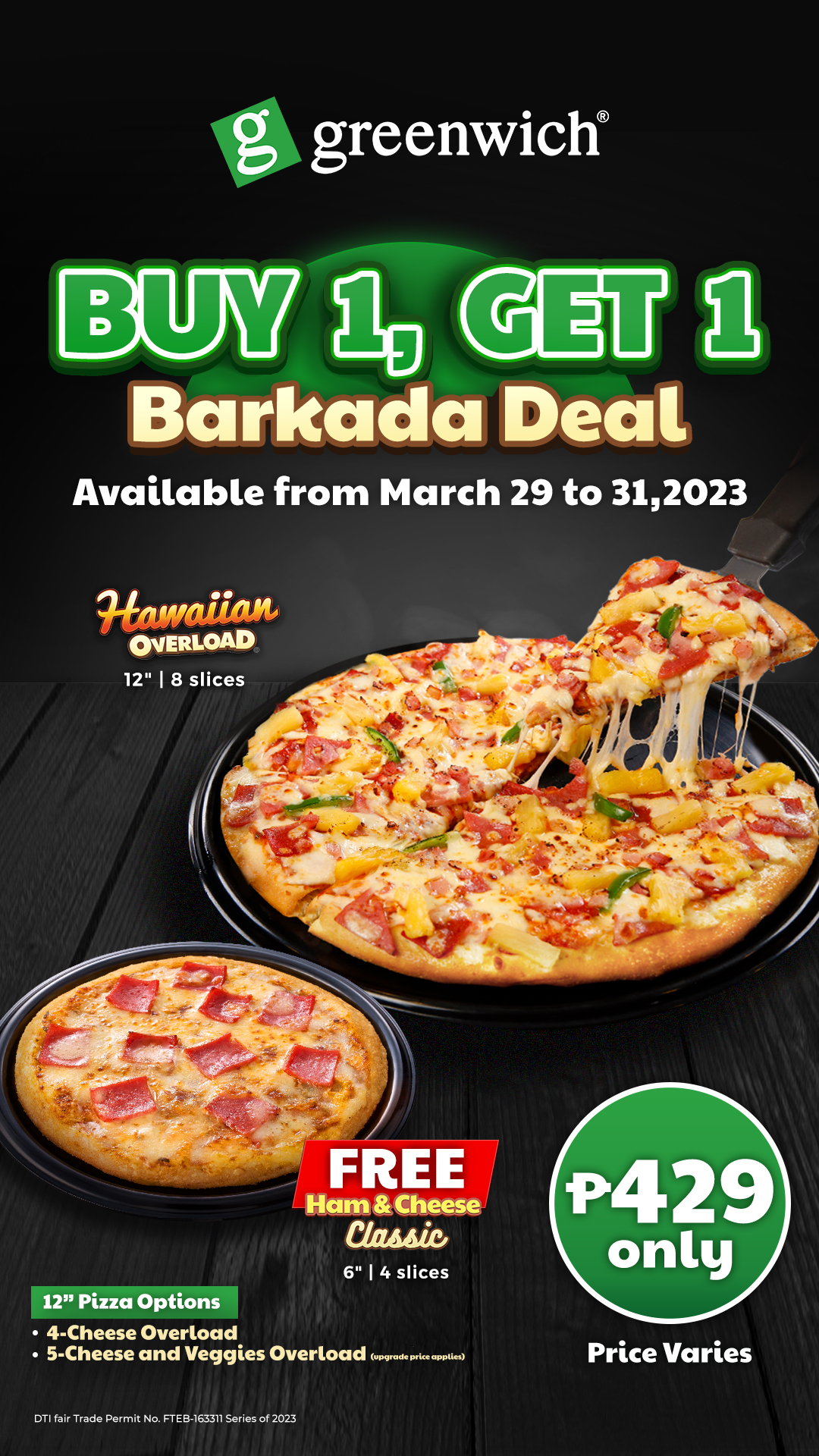 Greenwich 2024 pizza price