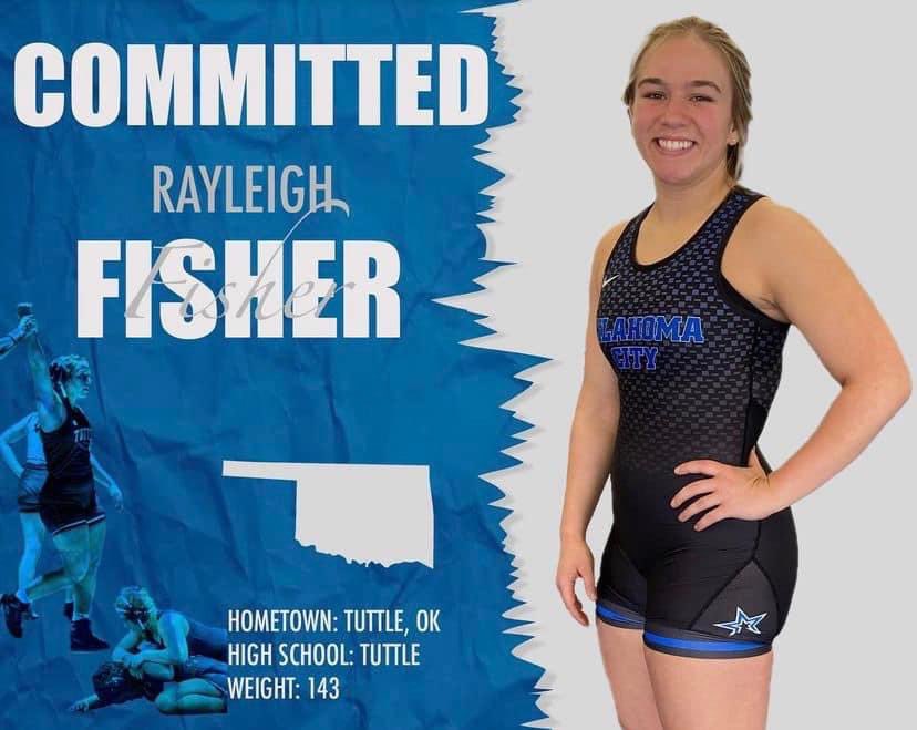 Congrats to our first ever women’s college wrestler, Rayleigh Fisher!