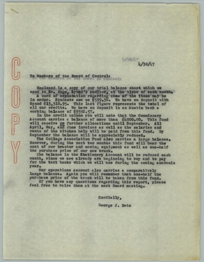 This is how copies of letters, whether handwritten or typed, were made for over a century.

It allow