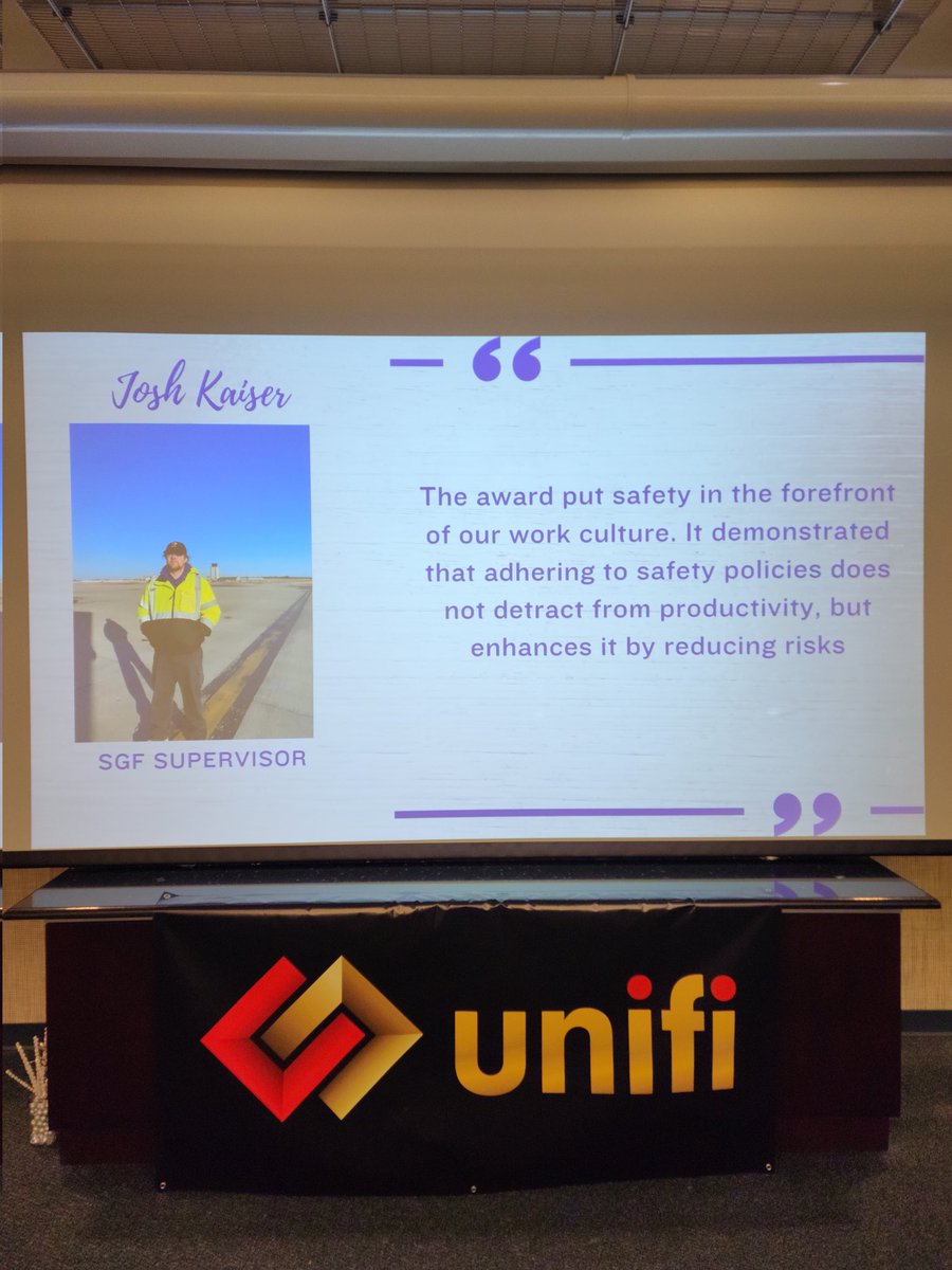 Congratulations to our SGF Team for attaining Silver Safety Excellence certification.  A remarkable accomplishment and another great example of Good Leading the Way! <a href="/DJKinzelman/">David</a> @Jmass29Massey <a href="/AOSafetyUAL/">AO Safety UAL</a>  <a href="/MorganDon72/">Donald Morgan</a> <a href="/UnifiAviation/">Unifi</a> @Cmkressig <a href="/flySGF/">SGF Airport</a>