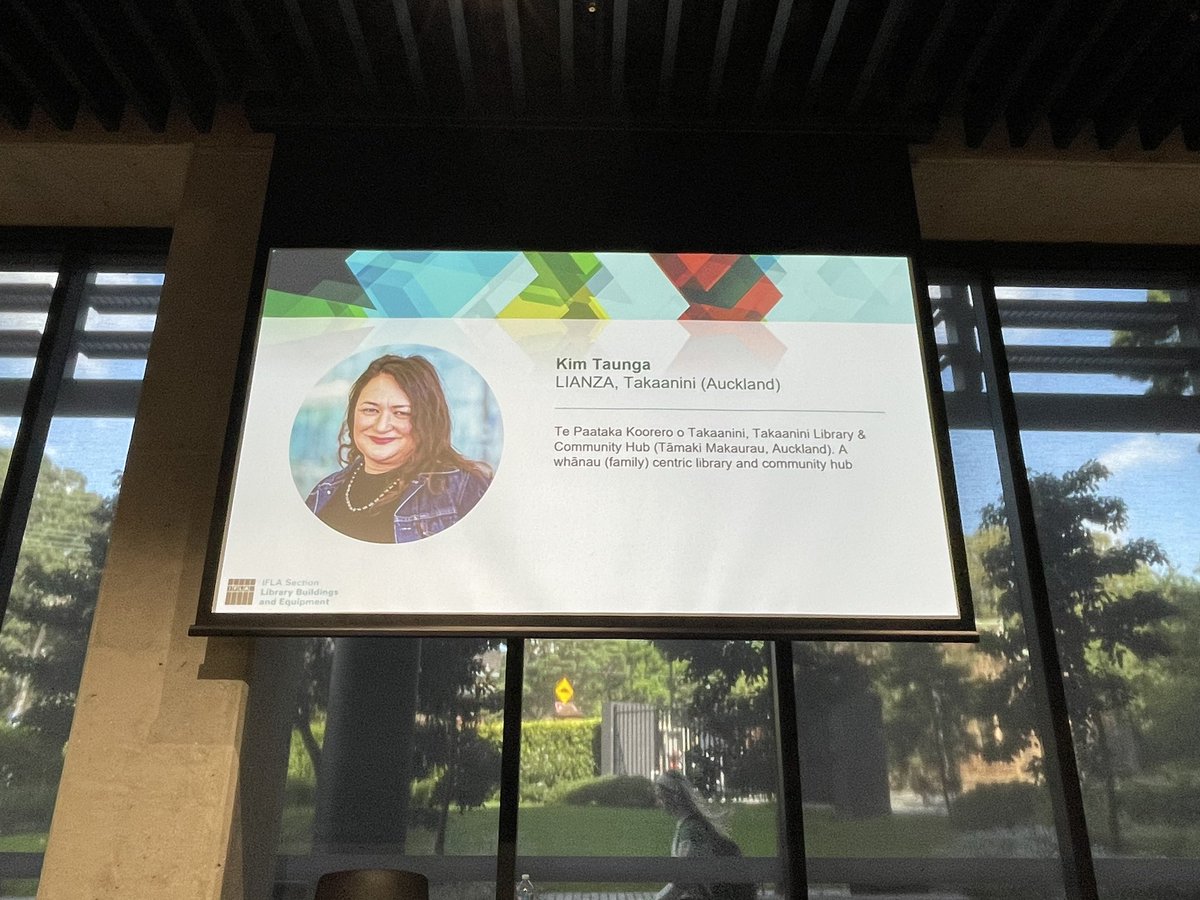 ifla_lbes's tweet image. Next speaker is @kimiidrene Kim Taunga @AklCouncil &amp;amp; @LIANZAPresident #iflabuild2023